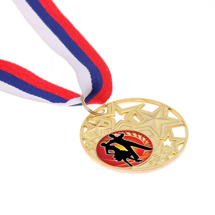 Медаль тематическая 130 "Спортивные танцы", диам. 5 см Цвет зол