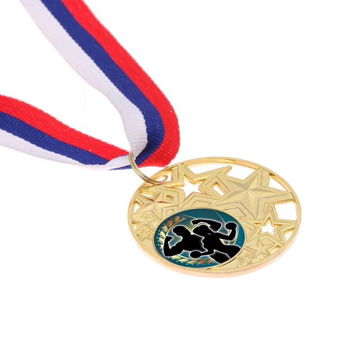 Медаль тематическая 137 "Фитнес", диам. 5 см Цвет зол
