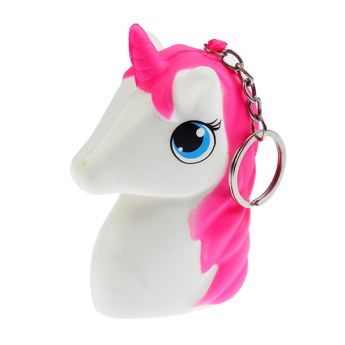 Мялка сквиши "Единорог" на брелоке, цвета МИКС