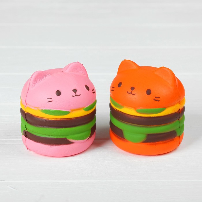 Мялка сквиши "Бургер", цвета МИКС