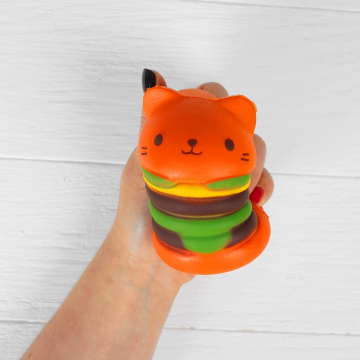 Мялка сквиши "Бургер", цвета МИКС