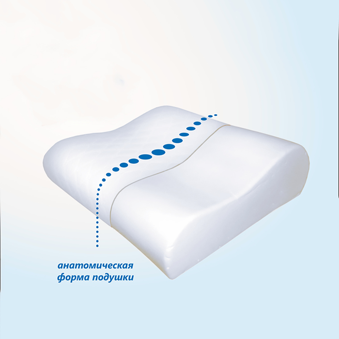Подушка ортопедическая «Память М», размер 50×38 см, высота 13 см