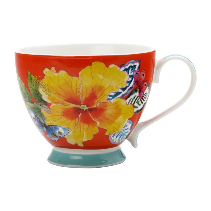 Кружка «Экзотика» 400 мл, красная, в подарочной упаковке