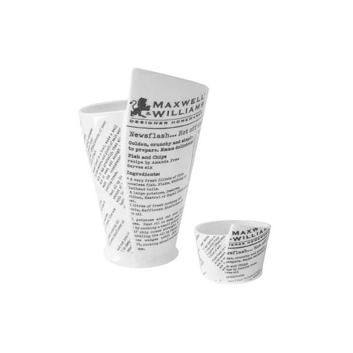 Набор посуды, стакан + соусник, в подарочной упаковке