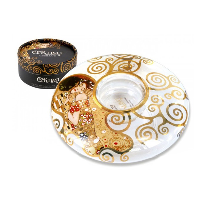 Подсвечник в форме диска «Поцелуй» 15 см