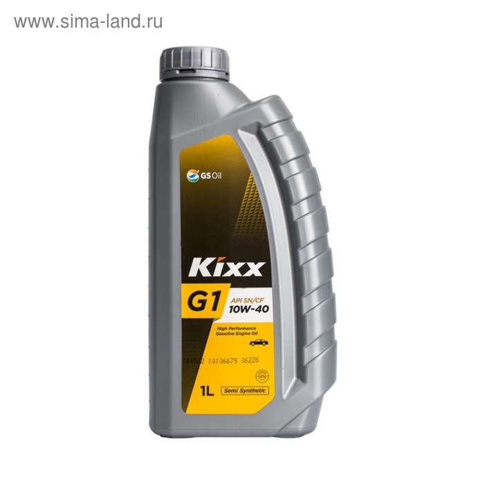 Масло моторное Kixx G SN Plus 10W-40, 1 л, полусинтетическое kixx моторное масло kixx g sn 10w 40 1 л