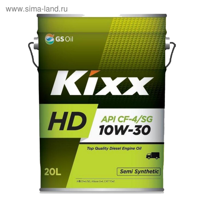 Масло моторное Kixx HD CF-4 10W-30 Dynamic, 20 л масло моторное kixx hd cf 4 15w 40 dynamic 20 л