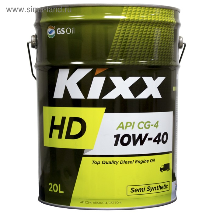 Масло моторное Kixx HD CG-4 10W-40 Dynamic, 20 л масло моторное kixx g sl 10w 40 gold 20 л