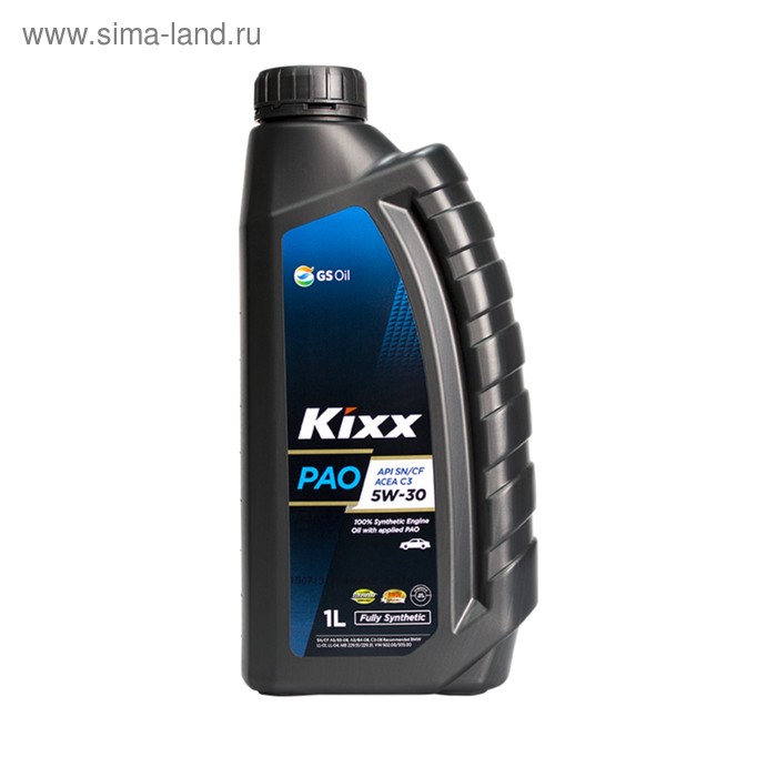 Масло моторное Kixx PAO C3 5W-30, 1 л масло моторное kixx g1 a3 b4 5w 30 1 л