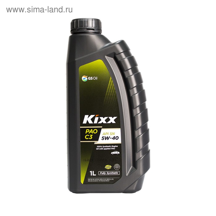 Масло моторное Kixx PAO C3 5W-40, 1 л
