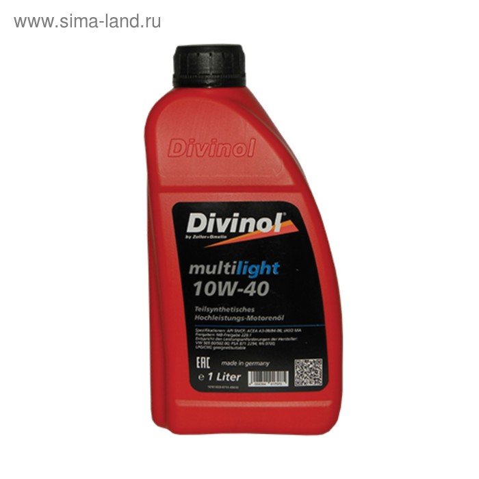 фото Масло моторное divinol multilight 10w-40, 1 л