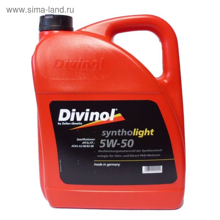 фото Масло моторное divinol syntholight 5w-50, 5 л