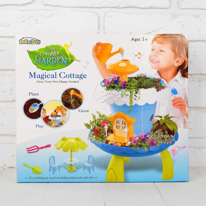 Набор для выращивания растений "Магический дом на ножках", цвет голубой