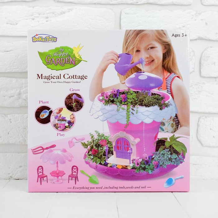 Набор для выращивания растений "Магический дом", цвет розовый