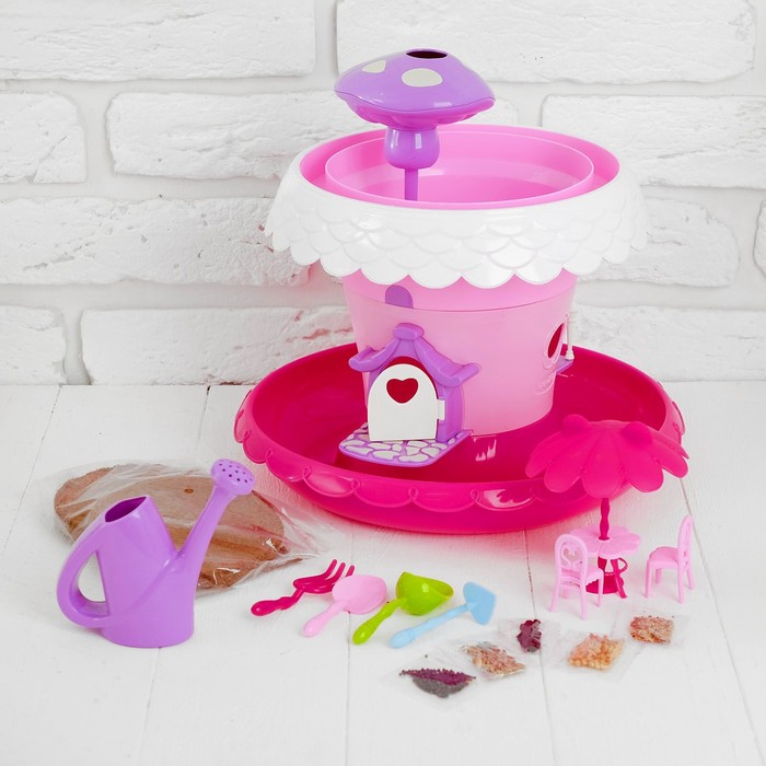 Набор для выращивания растений "Магический дом", цвет розовый