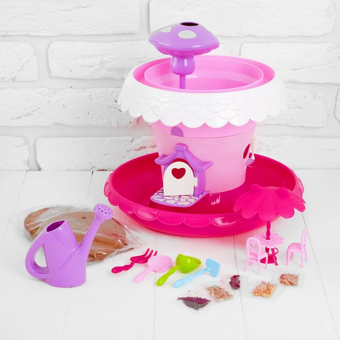 Набор для выращивания растений "Магический дом", цвет розовый