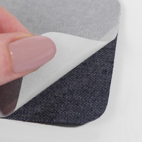 Заплатки для одежды, 10 × 7,5 см, термоклеевые, пара, цвет джинс от Сима-ленд