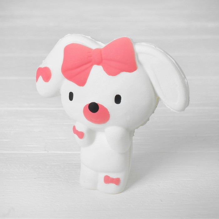 Мялка сквиши "Собачка" с бантиком,