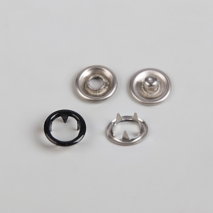 Кнопки рубашечные, d=9,5мм, 1000 шт, цвет чёрный