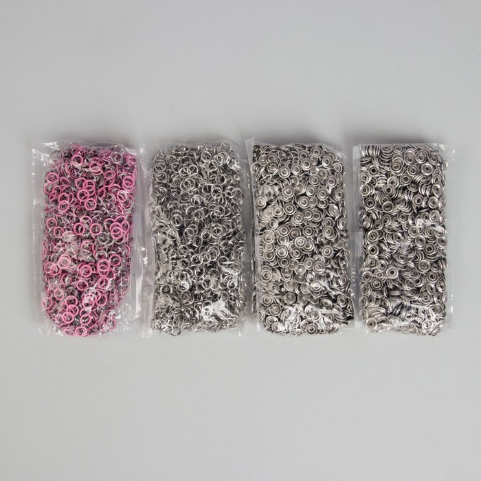 Кнопки рубашечные, d=9,5мм, 1000 шт, цвет розовый