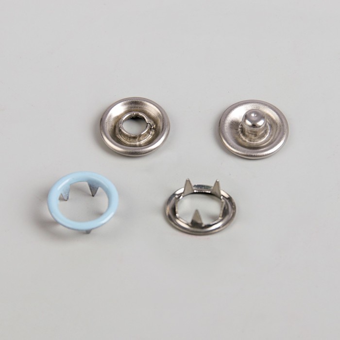 Кнопки рубашечные, d=9,5мм, 1000 шт, цвет голубой