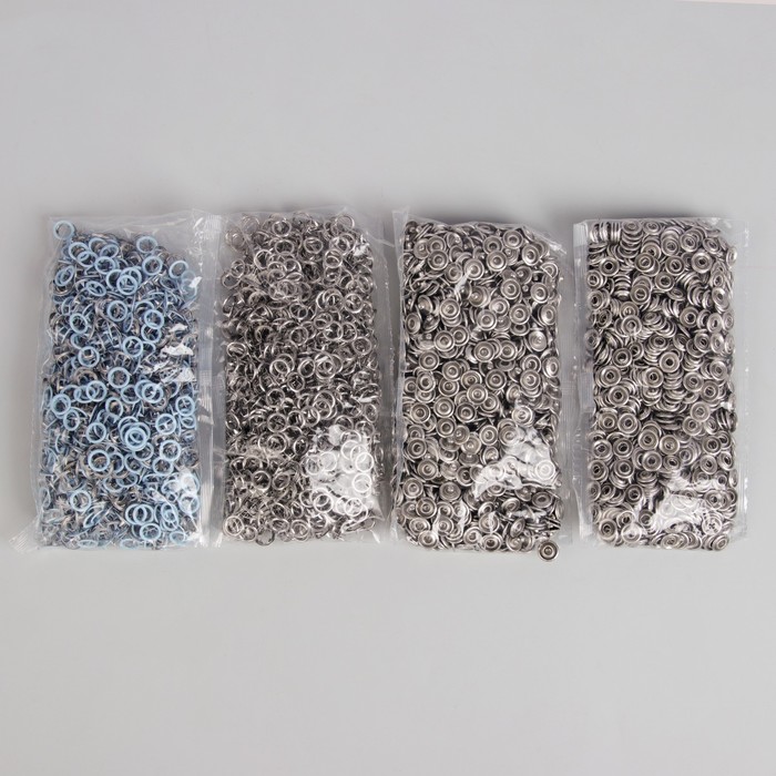 Кнопки рубашечные, d=9,5мм, 1000 шт, цвет голубой