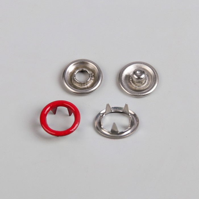 Кнопки рубашечные, d=9,5мм, 1000 шт, цвет красный