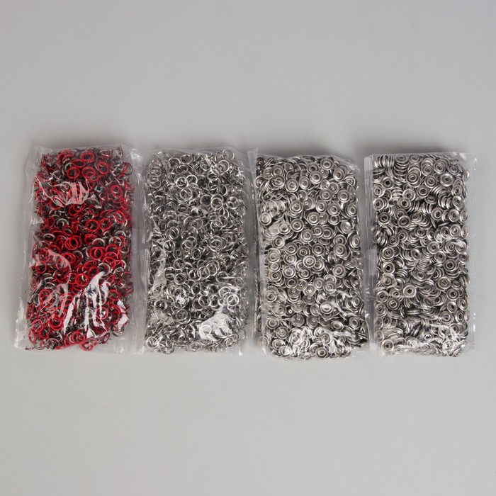 Кнопки рубашечные, d=9,5мм, 1000 шт, цвет красный