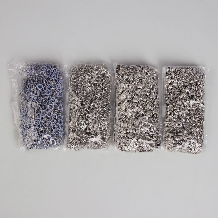 Кнопки рубашечные, d=9,5мм, 1000 шт, цвет серый