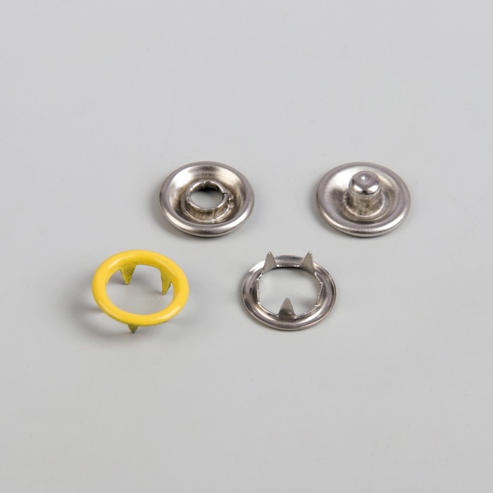 Кнопки рубашечные, d=9,5мм, 1000 шт, цвет жёлтый