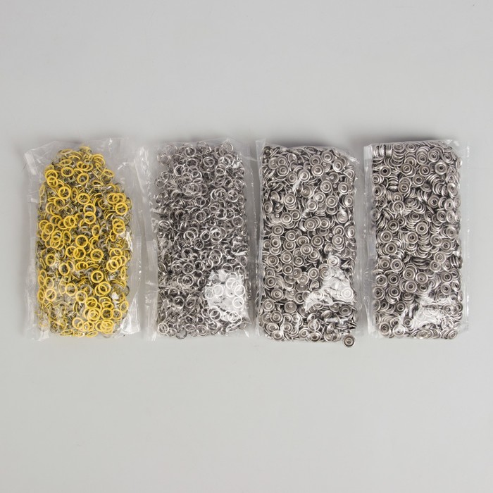 Кнопки рубашечные, d=9,5мм, 1000 шт, цвет жёлтый