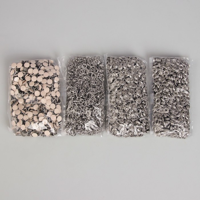 Кнопки рубашечные, закрытые, d=9,5мм, 1000 шт, цвет бежевый