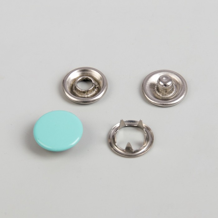 Кнопки рубашечные, закрытые, d=9,5мм, 1000 шт, цвет мятный