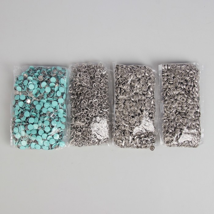 Кнопки рубашечные, закрытые, d=9,5мм, 1000 шт, цвет мятный