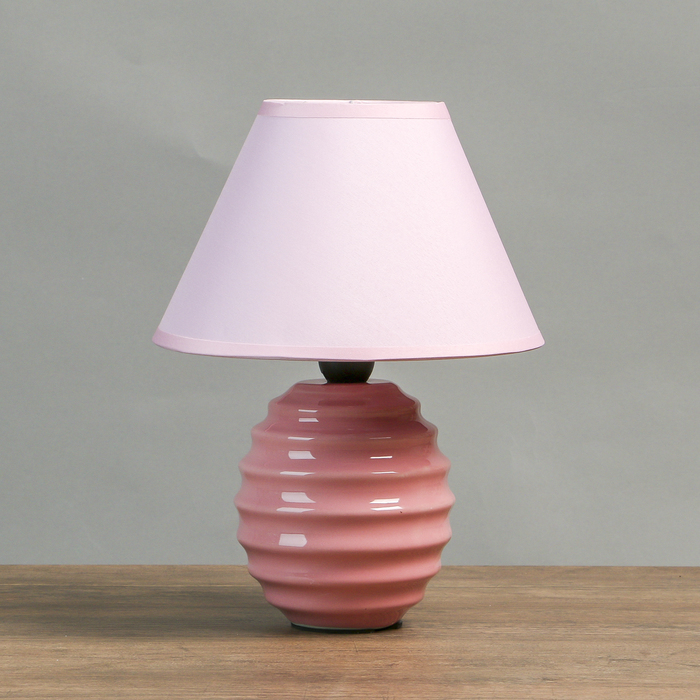 Лампа настольная Е14 25W "Гармонь розовая" 17х17х24 см