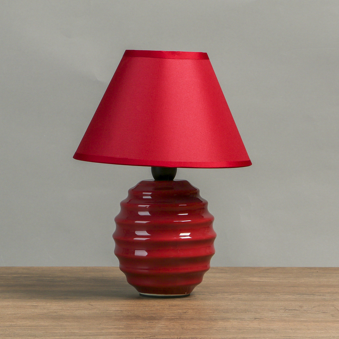 Лампа настольная Е14 25W "Гармонь вишневая" 17х17х24 см