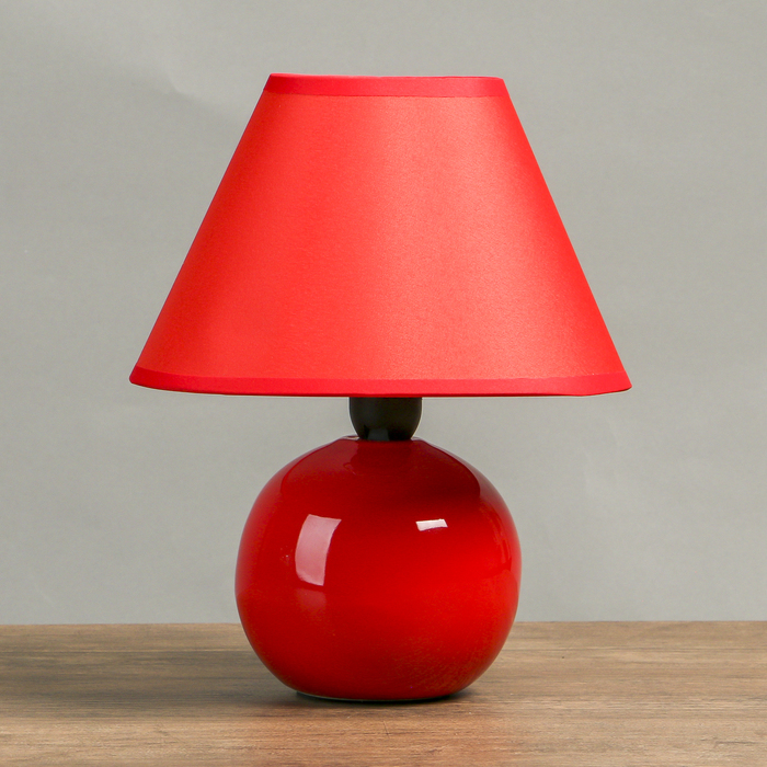 Лампа настольная Е14 25W Шар красный"" 17х17х24 см
