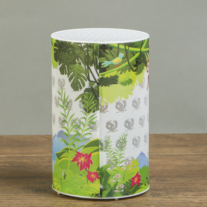 Ночник пластик "Тукан и обезьяна" от батареек CR2032х1 7,1х7,1х11,3 см