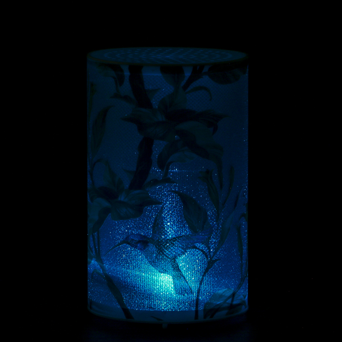 Ночник пластик "Колибри" от батареек CR2032х1 7,1х7,1х11,3 см