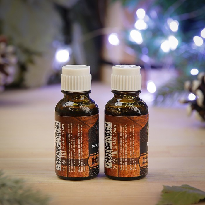 Набор эфирных масел "Хвойный", 2 шт по 17 мл, "Добропаровъ", новогодняя серия