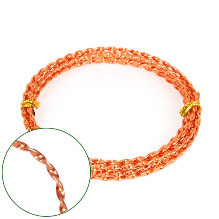 Проволока бонсайная плоская,5 мм x 5 м, синий