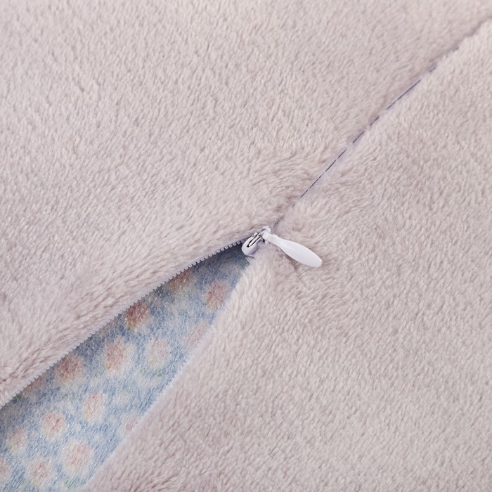 Наволочка "Этель", серая, р-р 40х40 см, 100% п/э