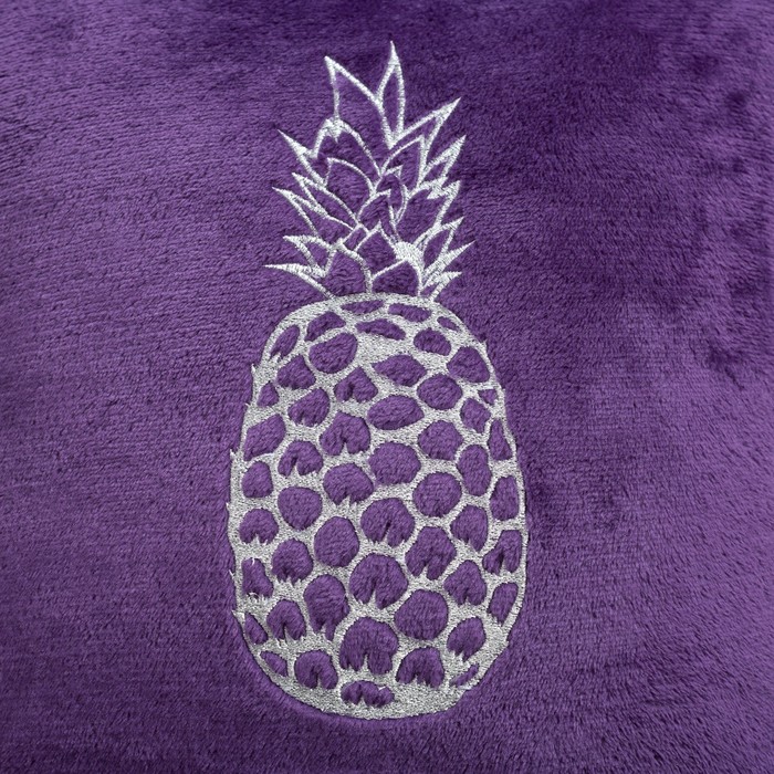 Наволочка "Этель" Ананас, фиолетовая, р-р 40 х 40 см, 100 % п/э
