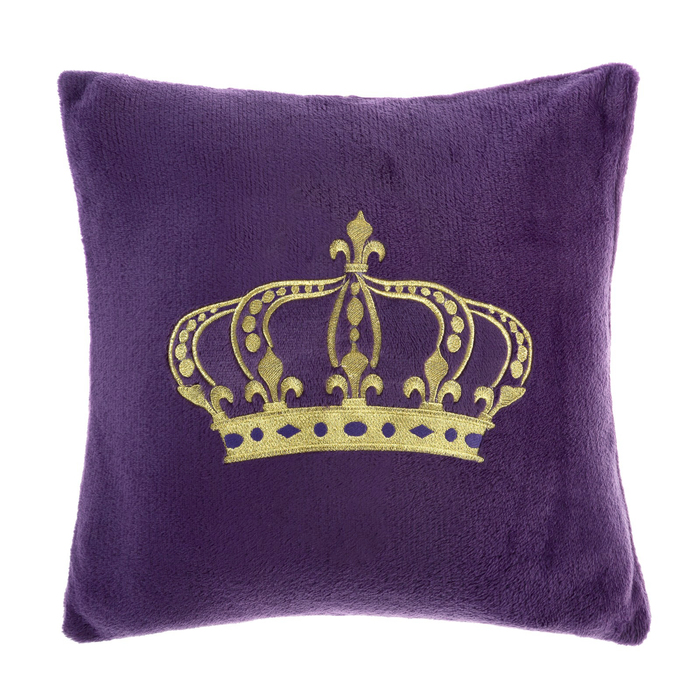 Наволочка &quot;Этель&quot; Корона, фиолетовая, р-р 40 х 40 см, 100 % п/э