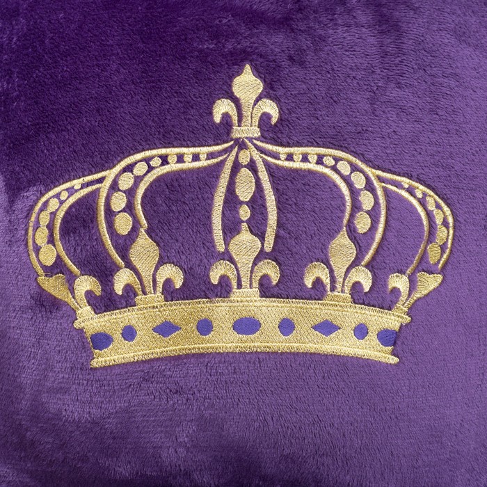 Наволочка "Этель" Корона, фиолетовая, р-р 40 х 40 см, 100 % п/э