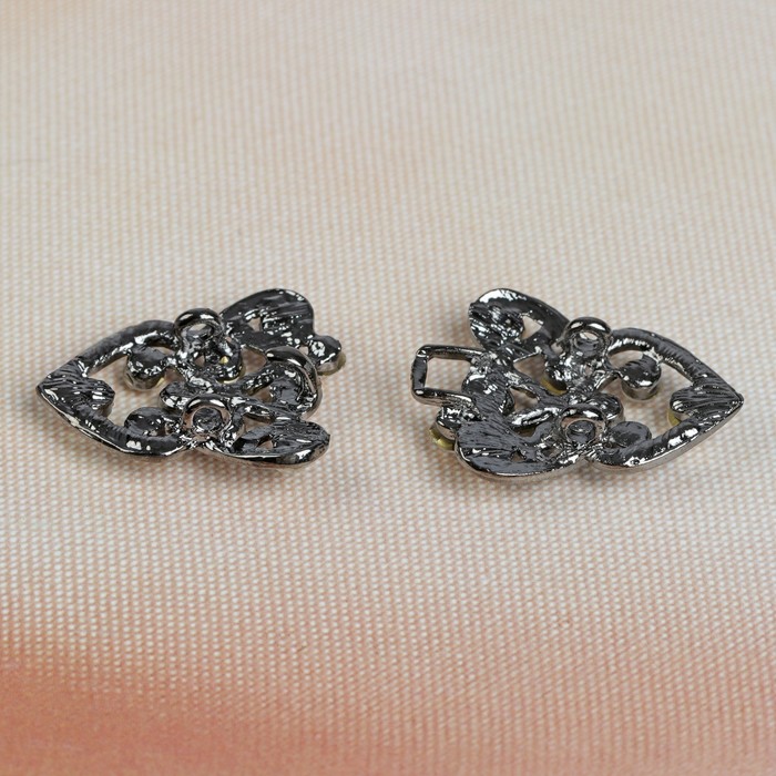 Декоративная застёжка, 6,5х3см, цвет чёрный