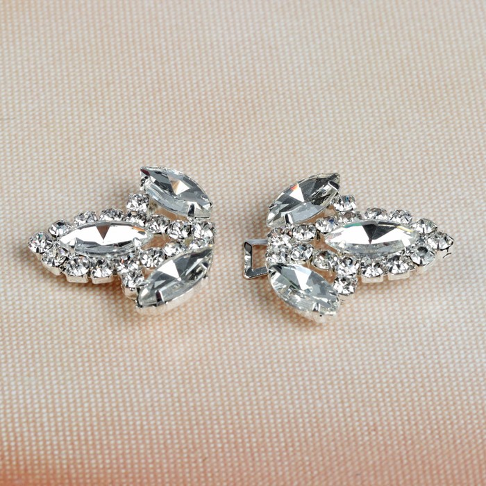 Декоративная застёжка, 6х3см, цвет серебряный