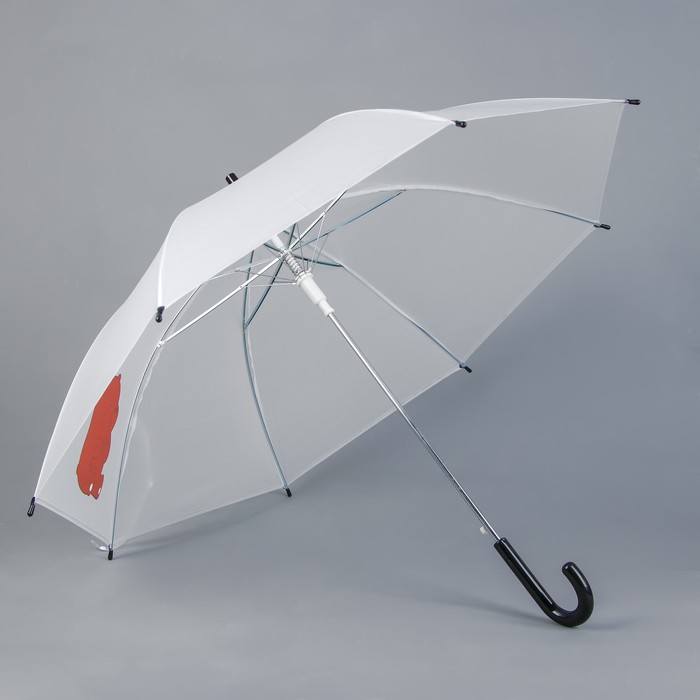 Зонт детский "Мишка-задира", белый