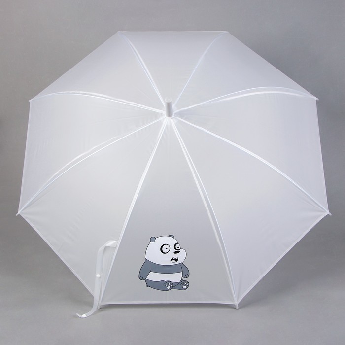 Зонт детский "Мишка-задира", белый