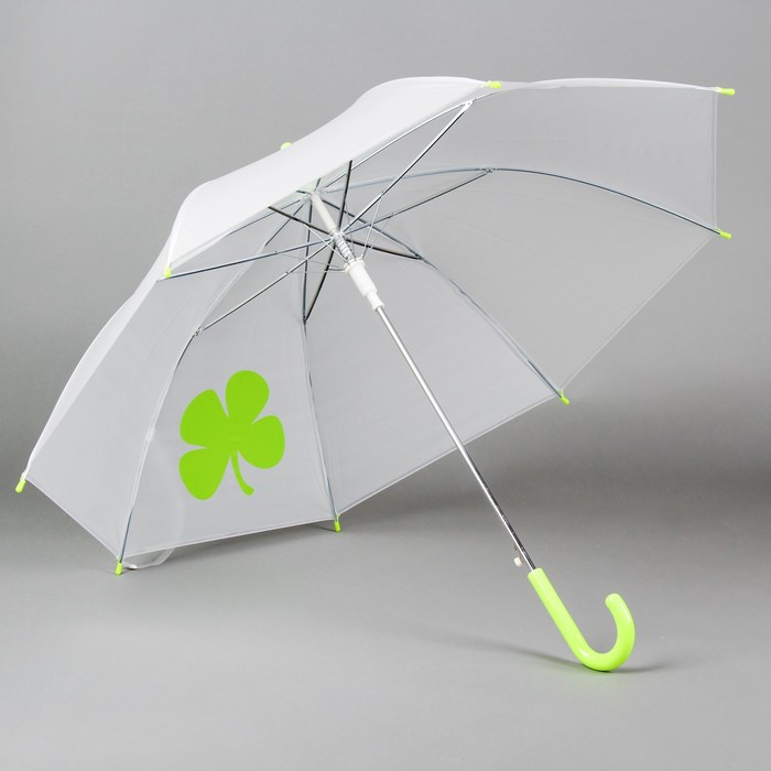 Зонт детский "Листик", на белом фоне